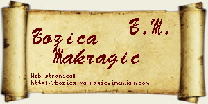 Božica Makragić vizit kartica